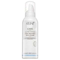 Keune Care Silver Savior Foam Treatment пена-кондиционер для платиновых светлых и седых волос 200 мл цена и информация | Средства для укрепления волос | pigu.lt