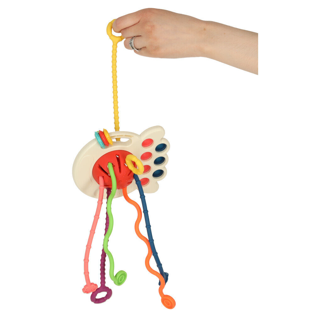 Sensorinis žaislas kramtukas Montessori, raudonas kaina ir informacija | Žaislai kūdikiams | pigu.lt