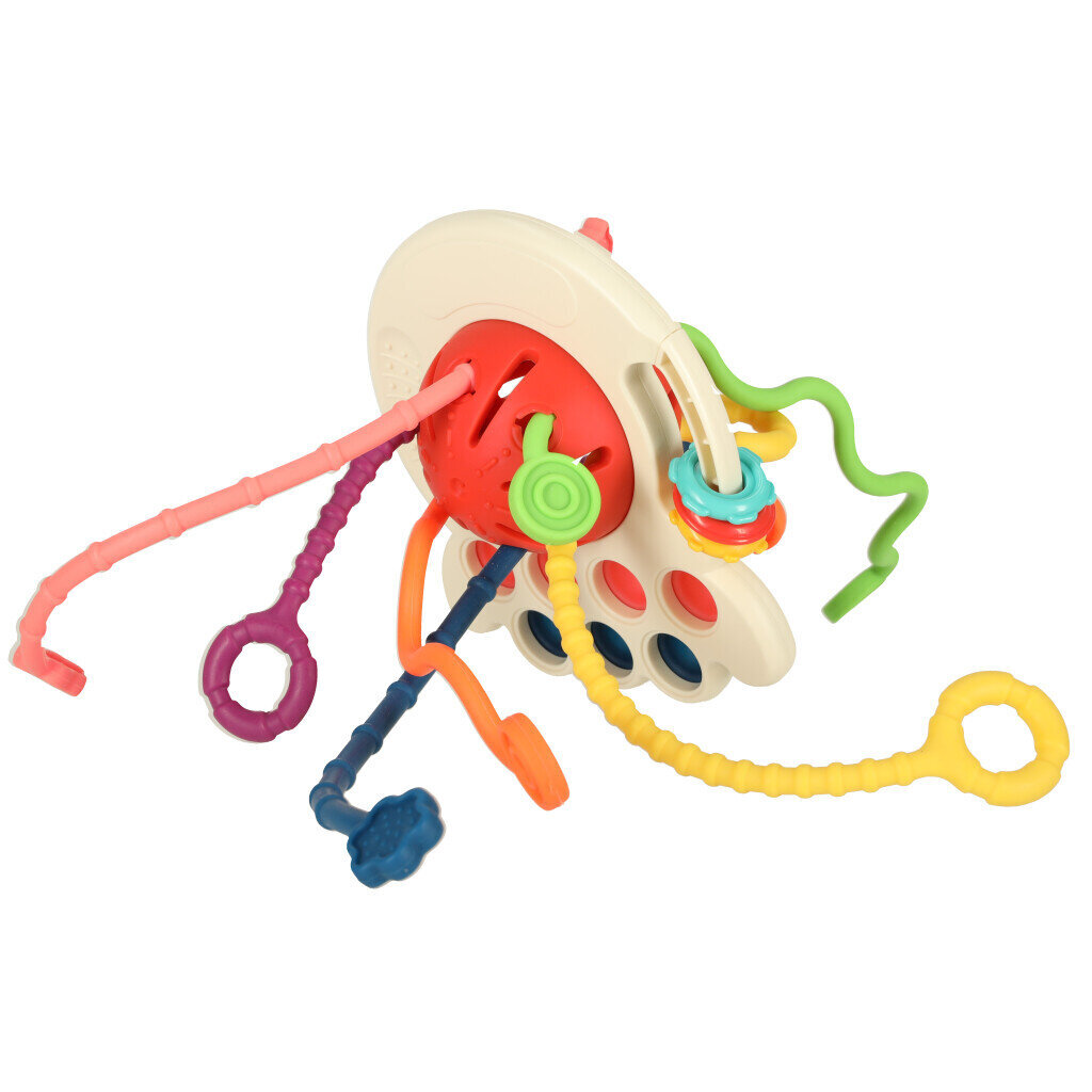 Sensorinis žaislas kramtukas Montessori, raudonas kaina ir informacija | Žaislai kūdikiams | pigu.lt