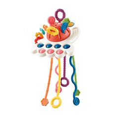 Сенсорная игрушка Монтессори, прорезыватель, красный цена и информация | Игрушки для малышей | pigu.lt