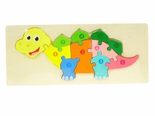 Medinė dėlionė Dinozauras, 11 d. kaina ir informacija | Dėlionės (puzzle) | pigu.lt