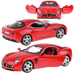 Metalinis žaislinis automobilis MSZ Alfa Romeo 8C Competizione, raudonas kaina ir informacija | Žaislai berniukams | pigu.lt
