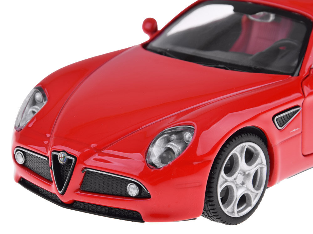 Metalinis žaislinis automobilis MSZ Alfa Romeo 8C Competizione, raudonas цена и информация | Žaislai berniukams | pigu.lt