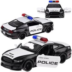 металлическая полицейская машина - ford shelby gt350, черный цена и информация | Игрушки для мальчиков | pigu.lt