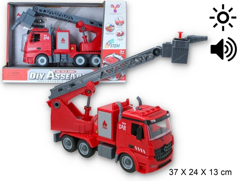 Ugniagesių mašina su garsais ir šviesomis Yiwan Toys kaina ir informacija | Žaislai berniukams | pigu.lt