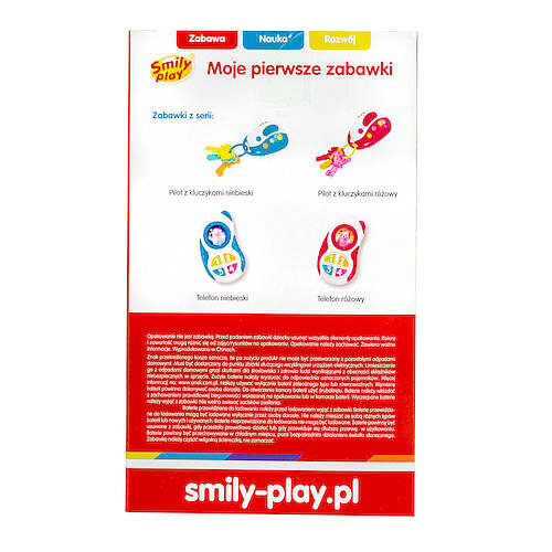 Interaktyvus žaislinis telefonas Smily Play, mėlynas цена и информация | Lavinamieji žaislai | pigu.lt