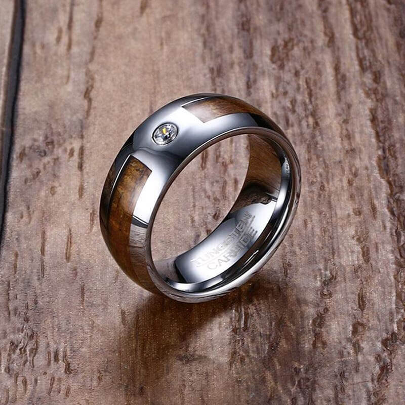 Metalinis žiedas vyrams Men's Vector MR015 kaina ir informacija | Vyriški papuošalai | pigu.lt
