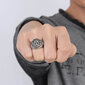 Plieninis žiedas vyrams Men's Vector MR017 kaina ir informacija | Vyriški papuošalai | pigu.lt