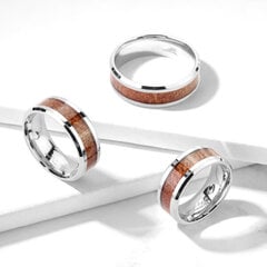 Plieninis žiedas vyrams Men's Vector MR138 kaina ir informacija | Vyriški papuošalai | pigu.lt