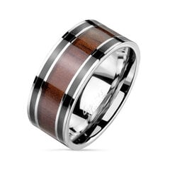 Plieninis žiedas vyrams Men's Vector MR172 kaina ir informacija | Vyriški papuošalai | pigu.lt