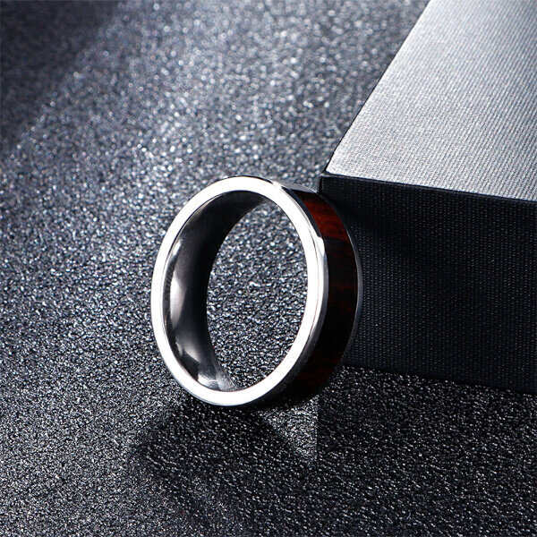Plieninis žiedas vyrams Men's Vector MR231 kaina ir informacija | Vyriški papuošalai | pigu.lt