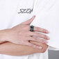 Plieninis žiedas vyrams Men's Vector MR232 kaina ir informacija | Vyriški papuošalai | pigu.lt