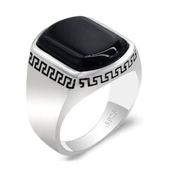 Sidabrinis žiedas vyrams Men's Vector MR239 цена и информация | Мужские украшения | pigu.lt