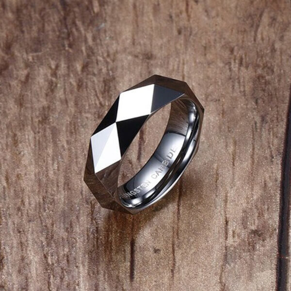 Metalinis žiedas vyrams Men's Vector MR268 kaina ir informacija | Vyriški papuošalai | pigu.lt