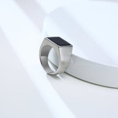 Plieninis žiedas vyrams Men's Vector MR291 kaina ir informacija | Vyriški papuošalai | pigu.lt