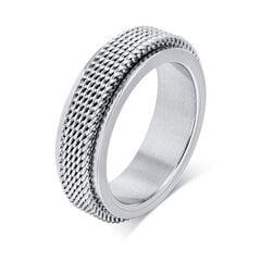 Plieninis žiedas vyrams Men's Vector MR294 цена и информация | Мужские украшения | pigu.lt