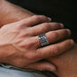 Plieninis žiedas vyrams Men's Vector MR298 kaina ir informacija | Vyriški papuošalai | pigu.lt