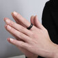 Plieninis žiedas vyrams Men's Vector MR321 kaina ir informacija | Vyriški papuošalai | pigu.lt