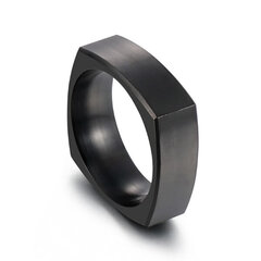 Juodos spalvos žiedas vyrams, Men's Vector цена и информация | Мужские украшения | pigu.lt