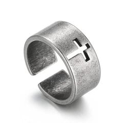 Plieninis žiedas vyrams Men's Vector MR330 kaina ir informacija | Vyriški papuošalai | pigu.lt