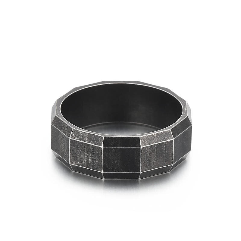 Plieninis žiedas vyrams Men's Vector MR331 цена и информация | Vyriški papuošalai | pigu.lt