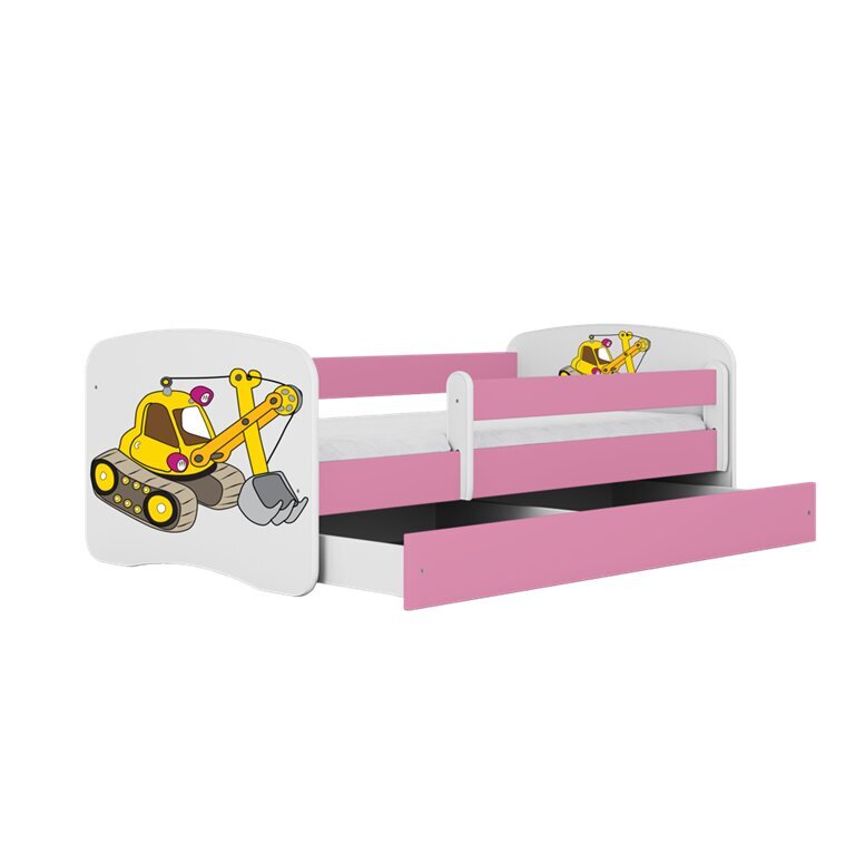 Vaikiška lova be stalčiaus su čiužiniu Kocot Kids BabyDreams, rožinė цена и информация | Vaikiškos lovos | pigu.lt