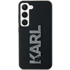 Karl Lagerfeld KLHCS23L3DMBKCK S23 Ultra S918 czarny|black hardcase 3D Rubber Glitter Logo цена и информация | Чехлы для телефонов | pigu.lt