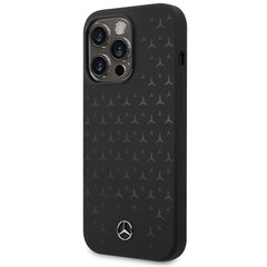 Mercedes MEHMP15LSIPBK iPhone 15 Pro 6.1" czarny|black hardcase Silicone Stars Pattern MagSafe цена и информация | Чехлы для телефонов | pigu.lt