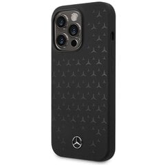 Mercedes MEHMP15XSIPBK iPhone 15 Pro Max 6.7" czarny|black hardcase Silicone Stars Pattern MagSafe цена и информация | Чехлы для телефонов | pigu.lt