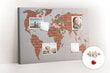 Smeigtukų lenta Pasaulio plytų žemėlapis, 100x70 cm цена и информация | Kanceliarinės prekės | pigu.lt
