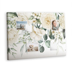 Smeigtukų lenta Gėlės, 100x70 cm kaina ir informacija | Kanceliarinės prekės | pigu.lt
