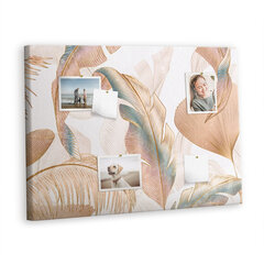 Smeigtukų lenta Natura lapų modelis, 100x70 cm kaina ir informacija | Kanceliarinės prekės | pigu.lt