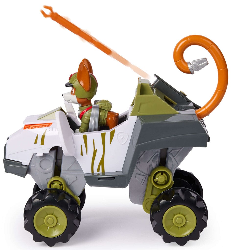 Žaislinis automobilis Paw Patrol Jungle Pups su figūrėle Tracker kaina ir informacija | Žaislai berniukams | pigu.lt