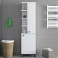 Vonios spintelė Asir, 60x170x30 cm, balta цена и информация | Vonios spintelės | pigu.lt