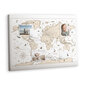 Smeigtukų lenta Vintažinis pasaulio žemėlapis, 100x70 cm цена и информация | Kanceliarinės prekės | pigu.lt