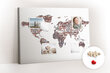 Smeigtukų lenta Pasaulio plytų žemėlapis, 100x70 cm kaina ir informacija | Kanceliarinės prekės | pigu.lt