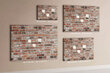 Smeigtukų lenta Plytų siena, 100x70 cm kaina ir informacija | Kanceliarinės prekės | pigu.lt