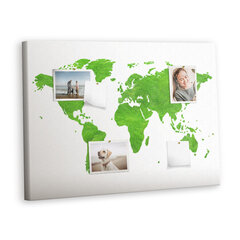 Smeigtukų lenta Žalios žolės žemėlapis, 100x70 cm kaina ir informacija | Kanceliarinės prekės | pigu.lt