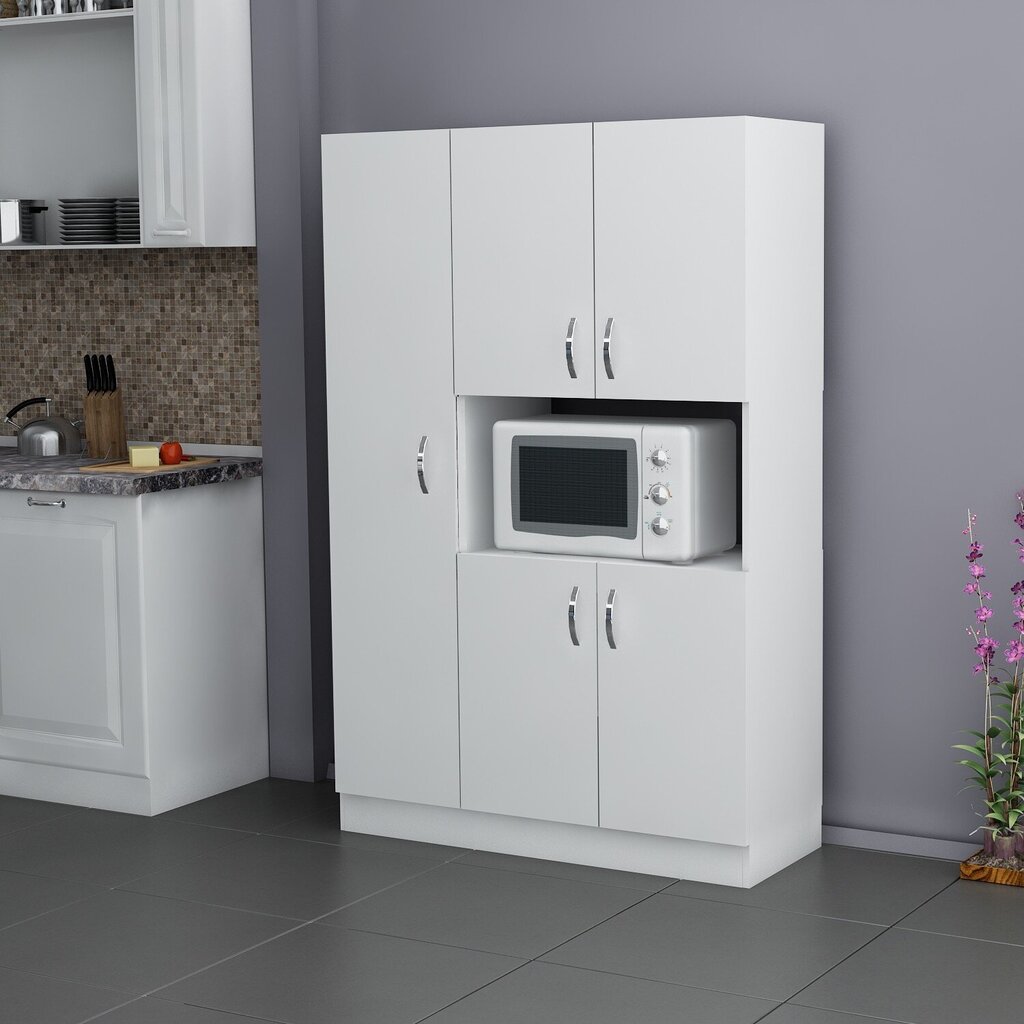 Virtuvinė spintelė Asir, 90x150x32 cm, balta цена и информация | Virtuvinės spintelės | pigu.lt