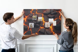 Smeigtukų lenta Lava ugnikalnis, 100x70 cm цена и информация | Канцелярские товары | pigu.lt