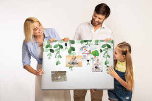 Smeigtukų lenta Augalų lapai, 100x70 cm kaina ir informacija | Kanceliarinės prekės | pigu.lt