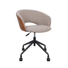 Task chair KARINA with castors, beige/light brown цена и информация | Офисные кресла | pigu.lt