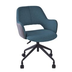 Task chair KENO with castors, blue/grey цена и информация | Офисные кресла | pigu.lt