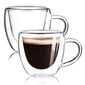 Winder dvigubo stiklo puodeliai su rankenėle Coffee,2x 350 ml kaina ir informacija | Taurės, puodeliai, ąsočiai | pigu.lt