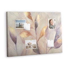 Smeigtukų lenta Akvarelės augalai, 100x70 cm цена и информация | Канцелярские товары | pigu.lt