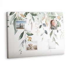 Smeigtukų lenta Natura augalų lapai, 100x70 cm kaina ir informacija | Kanceliarinės prekės | pigu.lt
