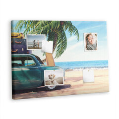 Smeigtukų lenta Atostogų paplūdimys, 100x70 cm kaina ir informacija | Kanceliarinės prekės | pigu.lt
