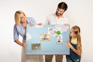 Smeigtukų lenta Apnašos vaikams, 100x70 cm kaina ir informacija | Kanceliarinės prekės | pigu.lt