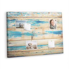 Smeigtukų lenta Subraižyta mediena, 100x70 cm kaina ir informacija | Kanceliarinės prekės | pigu.lt