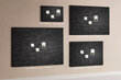 Smeigtukų lenta Tamsios plytų siena, 100x70 cm kaina ir informacija | Kanceliarinės prekės | pigu.lt